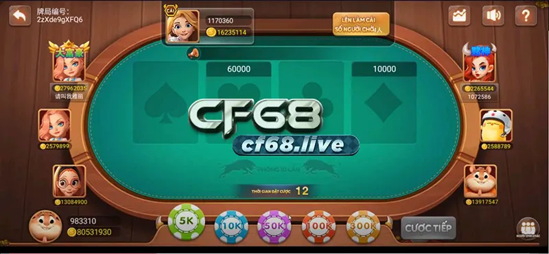 Một ván đấu của game Bull bull casino