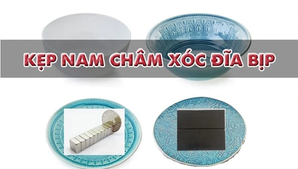 Kẹp nam châm xóc đĩa thường được sử dụng trong các sới bạc