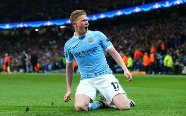 Top tiền vệ hay nhất Kevin De Bruyne