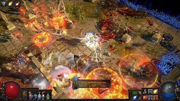 Path of Exile sử dụng đồ họa 3D bắt mắt, chân thực