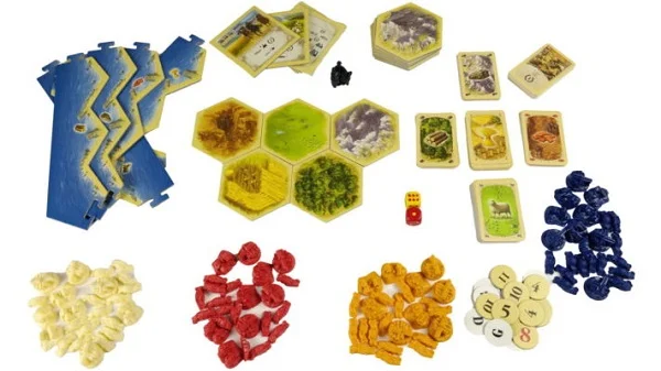 Các thành phần trong Board game Catan