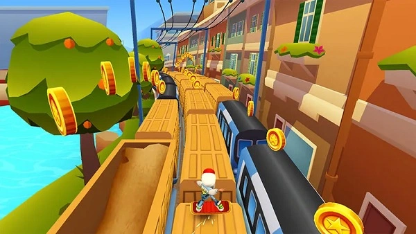 Lối chơi trong Subway Surfers khá đơn giản