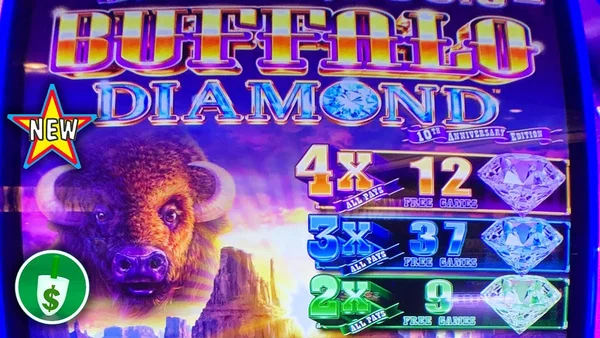 Buffalo Diamond có thể mở rộng tối đa 6 hàng và tăng các kết hợp thu được