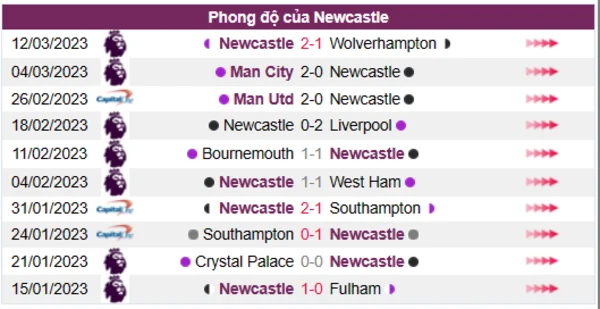 Nhận định phong độ CLB Newcastle