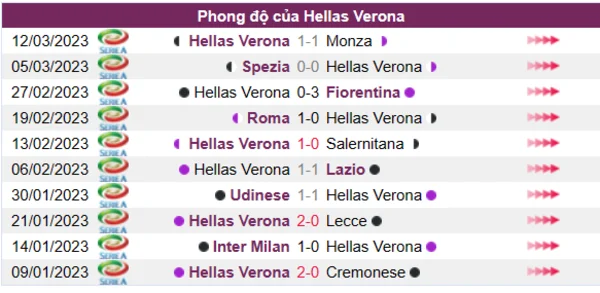 Nhận định phong độ CLB Hellas Verona