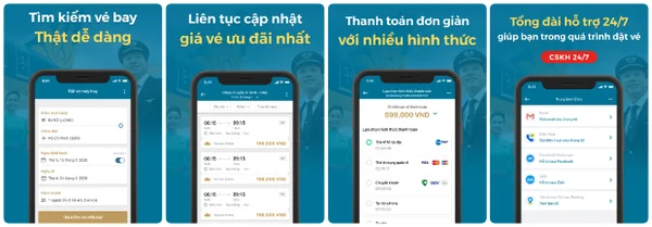 Vietnam Airlines là ứng dụng nhiều tính năng hỗ trợ người dùng