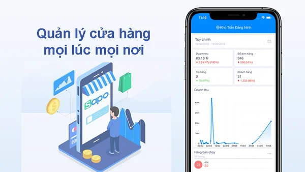 Ứng dụng cho phép người dùng quản lý cửa hàng mọi lúc mọi nơi