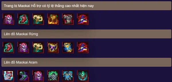 Lên đồ trang bị, bảng ngọc Maokai LMHT phù hợp trong game