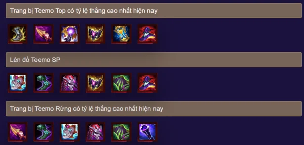 Lên đồ chuẩn theo bảng ngọc Teemo LMHT để chiến đấu hiệu quả