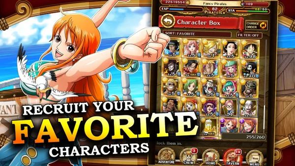 Vũ khí và các trang bị vô cùng hoành tráng trong Game One Piece Treasure Cruise