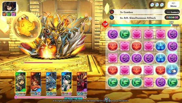 Lối chơi thú vị của tựa game Puzzle & Dragons