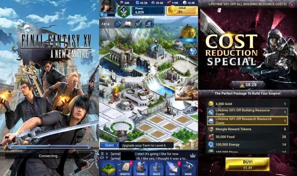 Âm thanh sống động, đồ họa đẹp đến từng chi tiết bối cảnh trong Game Final Fantasy XV: A New Empire