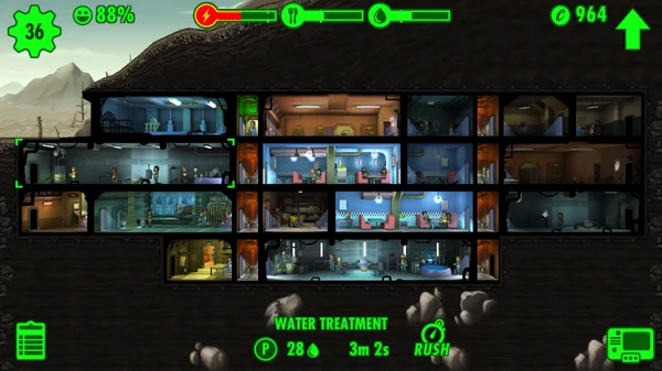 Mở khóa tài nguyên để khôi phục cuộc sống sau tận thế trong Game Fallout Shelter