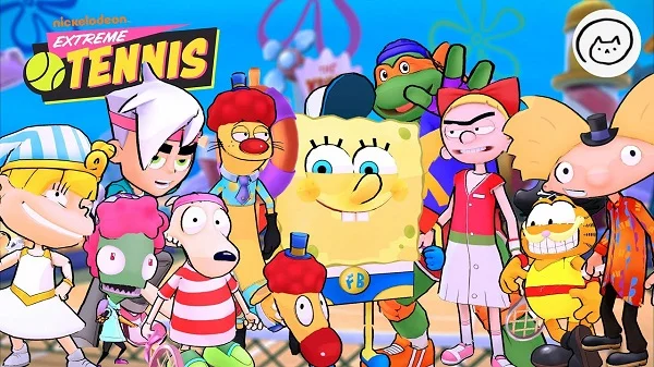 Game Nickelodeon Extreme Tennis sử dụng đồ họa và âm thanh tinh nghịch