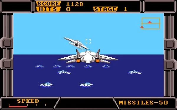 After Burner sử dụng đồ họa pixel art