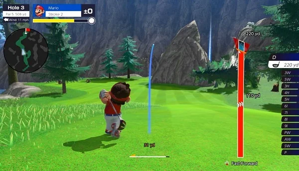 Game Mario Golf: Super Rush có lối chơi đa dạng và thú vị