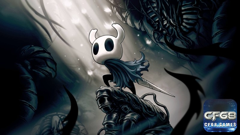 Toàn bộ bối cảnh trong game 2d mobile Hollow Knight đều được vẽ thủ công