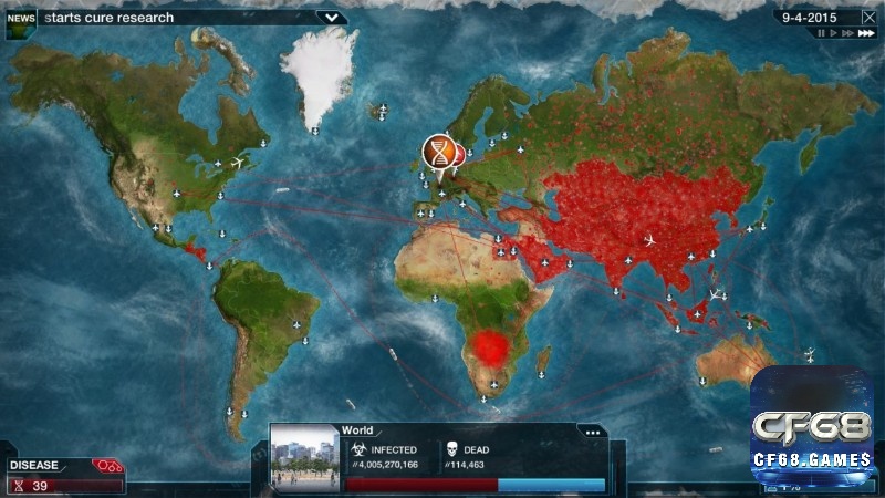 Plague Inc mang đến trải nghiệm tiêu diệt quái vật này đang phát tán dịch bệnh