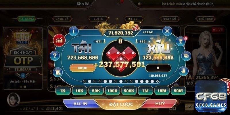 Game tài xỉu không giới hạn số lượng người chơi