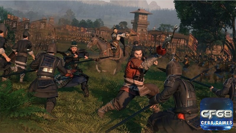 Một cảnh đánh nhau kịch tính trong game Three Kingdoms