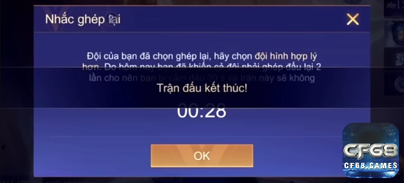 Cách hủy trận Liên Quân khi chưa ghép đội, chưa vào game sẽ không làm ảnh hưởng đến trải nghiệm của đồng đội