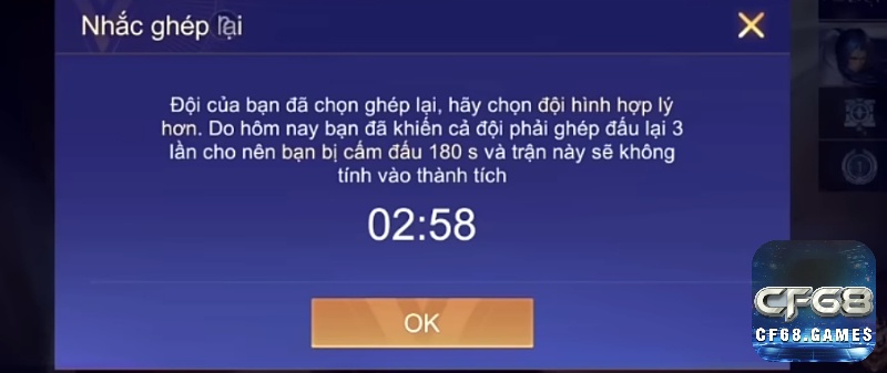 Xác nhận huỷ trận và chờ